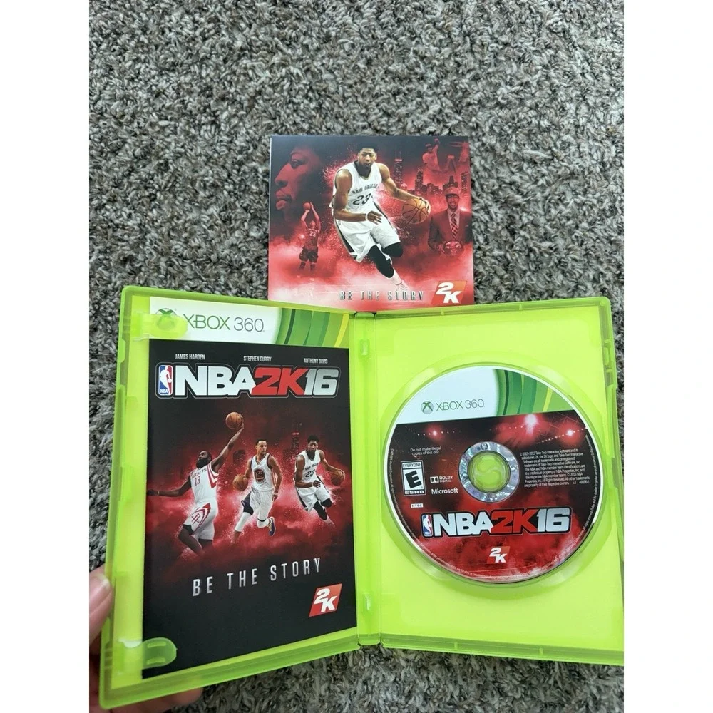 NBA 2K16‎ (Microsoft Xbox 360, 2015) Basketball Video Game Anthony Davis Cover